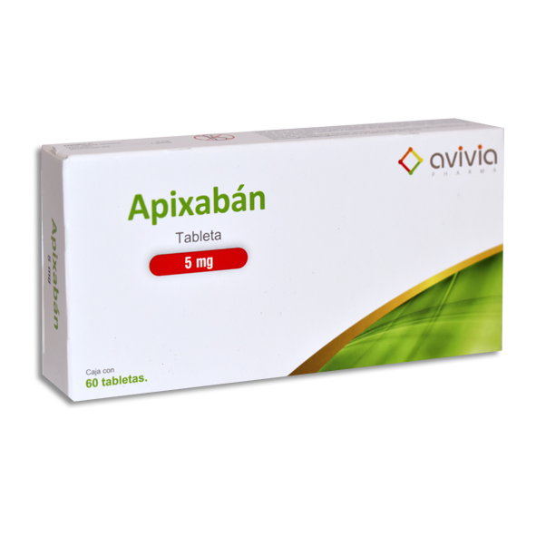 APIXABAN 5MG AVIVIA Tabletas c/60