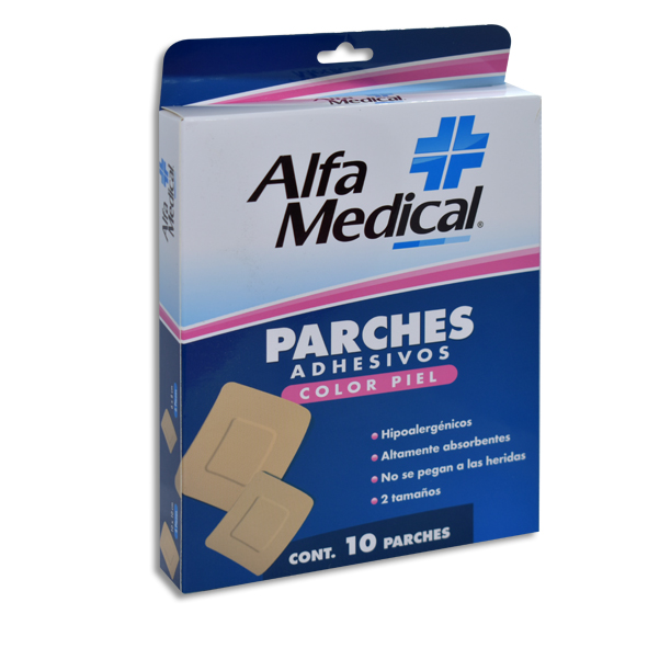 PARCHES ADHESIVOS COLOR PIEL ALFA MEDICAL Parches c/10