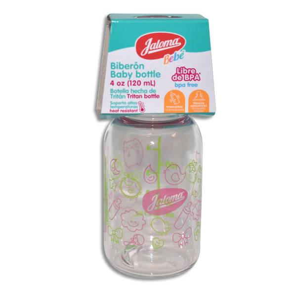 BIBERON CON MAMILA DE SILICON NIÑA 4OZ Pieza 1 Pieza