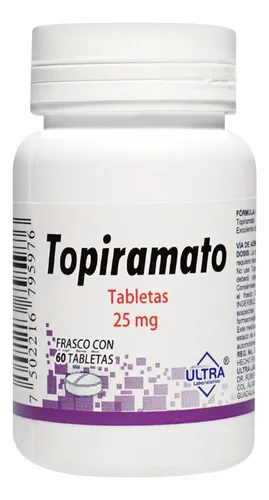 TOPIRAMATO 25MG ULTRA Tabletas c/60