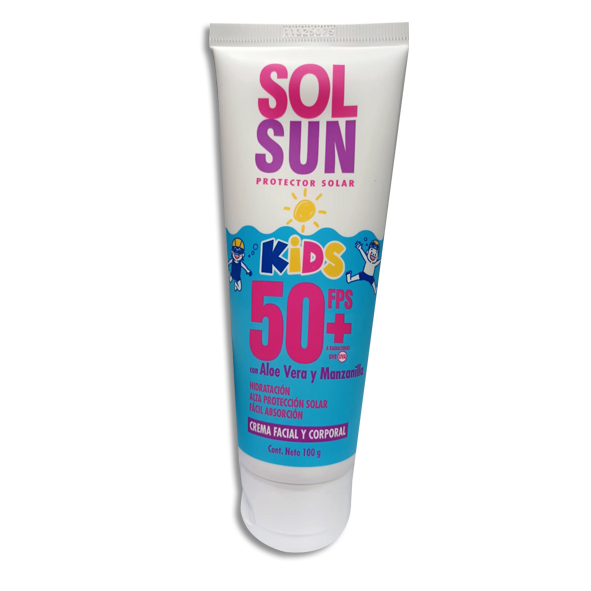 SOL SUN KIDS PROTECTOR SOLAR 50+ BELABEL Tubo 100gr