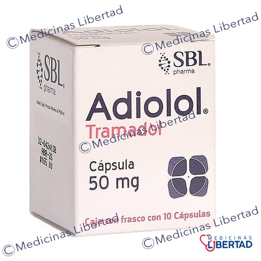 [725742761971] ADIOLOL ( TRAMADOL )  50 MG C/10 CAPSULAS