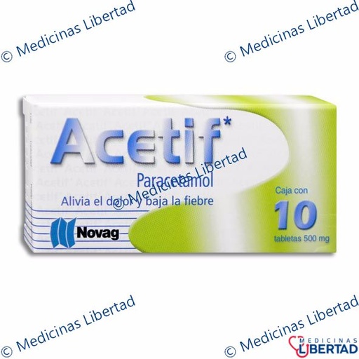 [7501075727425] ACETIF TABLETAS C/10