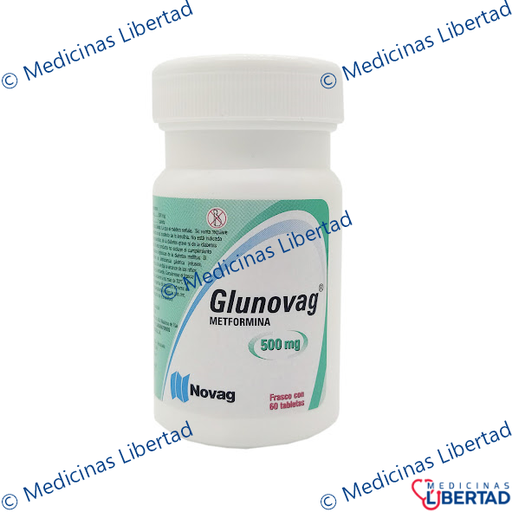 [7501075717013] GLUNOVAG (METFORMINA) 500 MG FRSCO. C/60