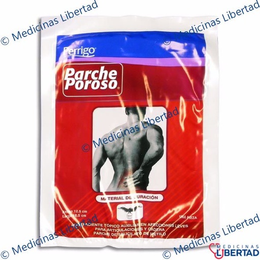 [7501109760039] PARCHE POROSO 12.5 X 18.5 CM PIEZA PIEZA C/1