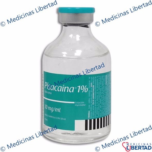 [7501125112782] PISACAINA 1% - Solucion Inyectable - 50 ml