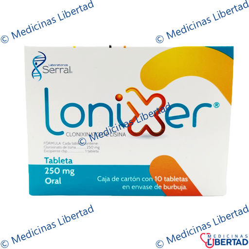 [7501258203586] LONIXER TABLETAS 250MG C/10