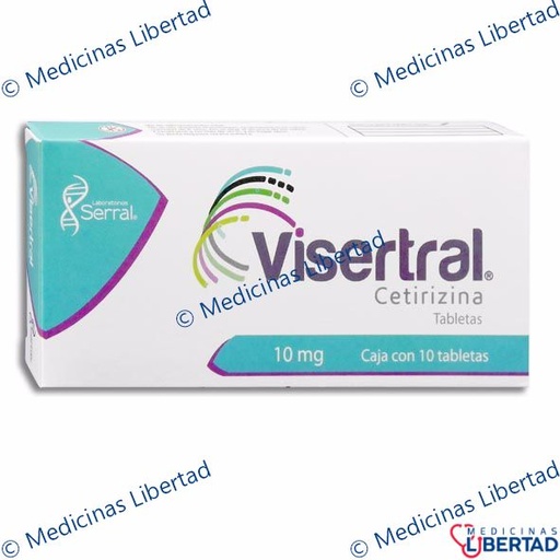 [7501258205863] VISERTRAL/CETIRIZINA Tabletas c/10