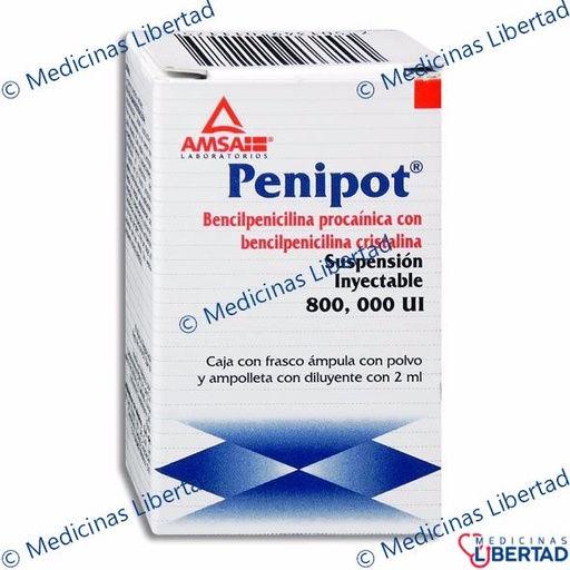 [7501349011175] PENIPOT 800,000 IU - Solucion Inyectable - c/1
