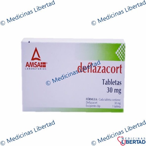 [7501349013223] DEFLAZACORT  AMSA 30MG  Tabletas c/10