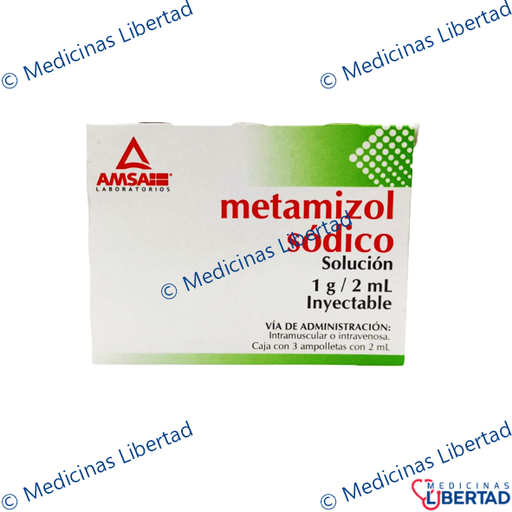 [7501349022126] METAMIZOL SODICO AMSA - Solucion Inyectable - c/3
