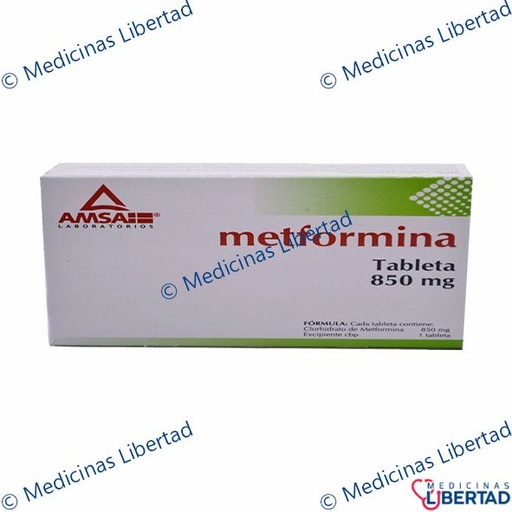[7501349022140] METFORMINA 850MG GI AMSA TABLETAS C/30