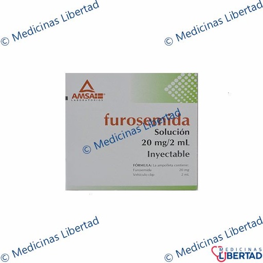 [7501349024571] FUROSEMIDA AMSA Solucion Inyectable c/5