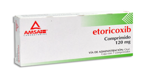 [7501349027930] ETORICOXIB 120MG C/7 COMPRIMIDOS AMSA