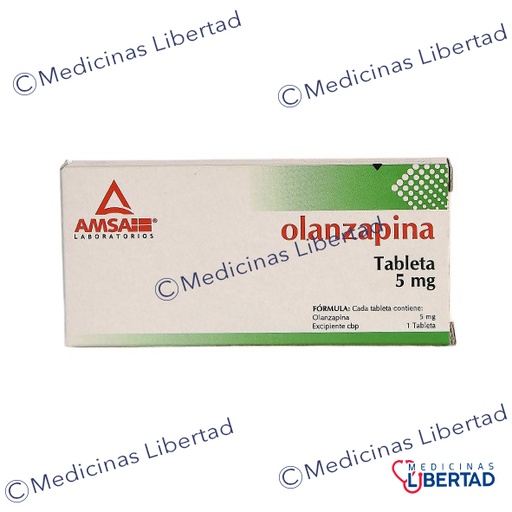 [7501349028470] OLANZAPINA 5 MG AMSA TABLETAS C/14