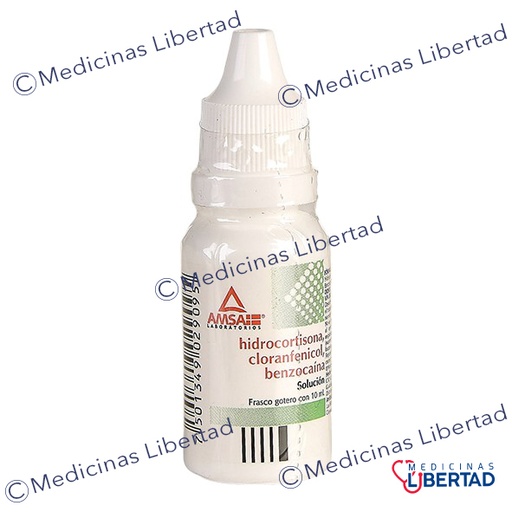 [7501349029095] HIDROCORTISONA,CLORANFENICOL,BENZOCAINA AMSA SOL OTICA