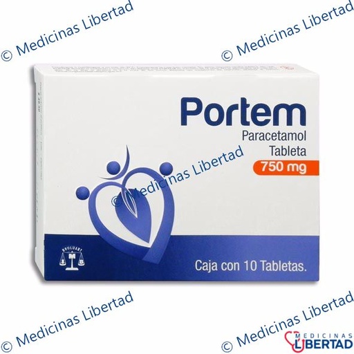 [7502208894977] PORTEM 750 mg tabletas c/10