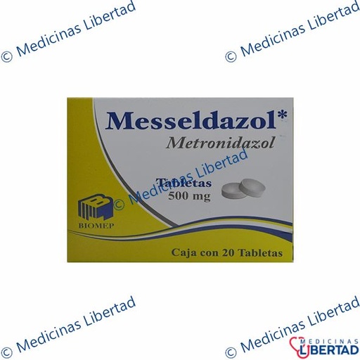[7501573900016] MESSELDAZOL 500MG  TABLETAS C/20