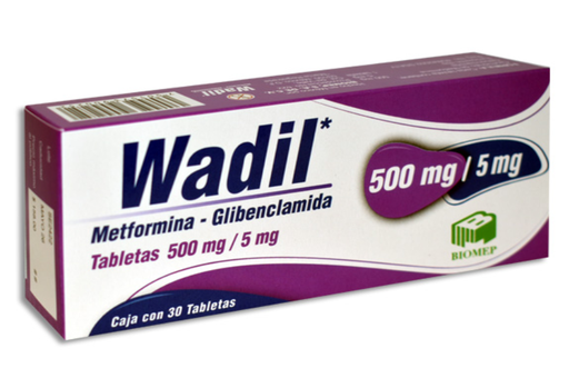 [7501573900252] WADIL TABLETAS 500/5MG  C/30
