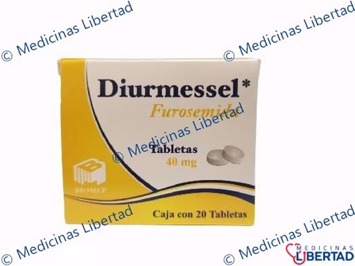 [7501573900375] DIURMESSEL / FUROSEMIDA TABLETAS C/20