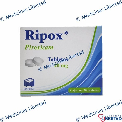 [7501573900498] RIPOX ( PIROXICAM ) TAB  C/20
