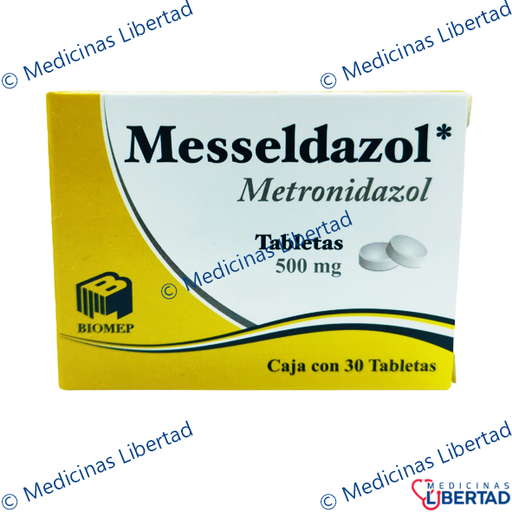 [7501573900542] MESSELDAZOL 500 MG  TABLETAS C/30