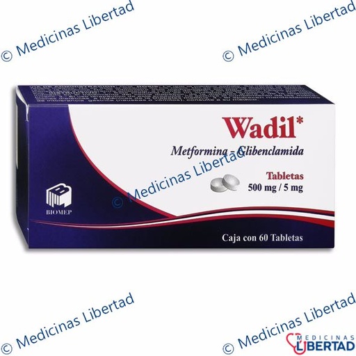 [7501573900627] WADIL 500/5 MG Tabletas c/ 60
