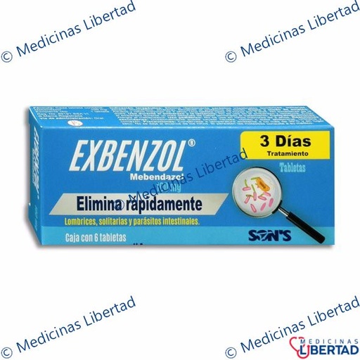 [7502001165748] EXBENZOL TABLETAS  C/6