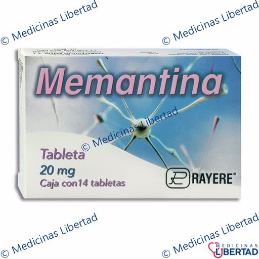 [7502003389982] MEMANTINA 20MG RAYERE Tabletas c/14