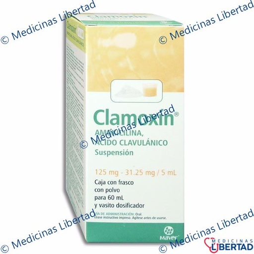 [7502009740206] CLAMOXIN 125/31.25MG SUSPENSION 60 ML