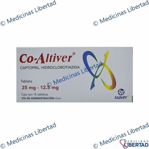 [7502009740701] CO ALTIVER 25/12.5MG TABLETAS  C/15