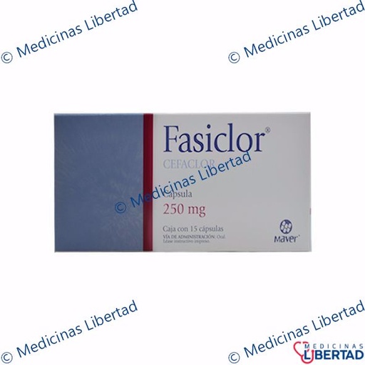 [7502009741456] FASICLOR 250MG CAPSULAS  C/15