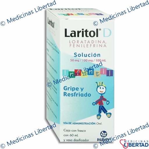 [7502009741784] LARITOL D INFANTIL  JARABE 60ML.