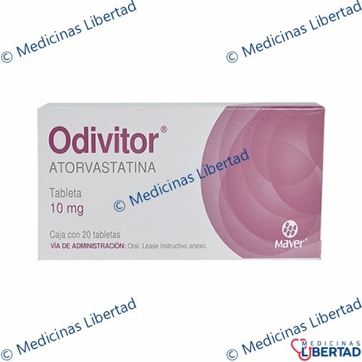 [7502009744884] ODIVITOR 10MG  Tabletas c/20