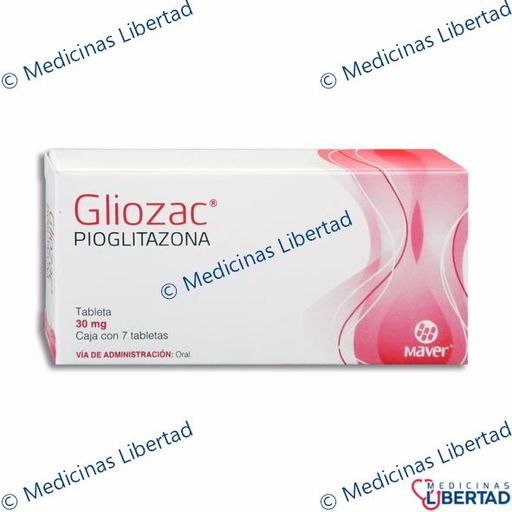 [7502009744969] GLIOZAC 30MG Tabletas c/7