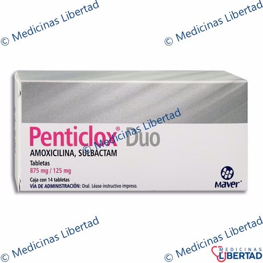 [7502009745744] PENTICLOX DUO Tabletas c/14
