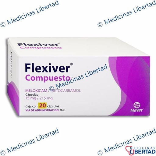 [7502009746208] FLEXIVER COMPUESTO 15MG / 215MG CAPSULAS C/20