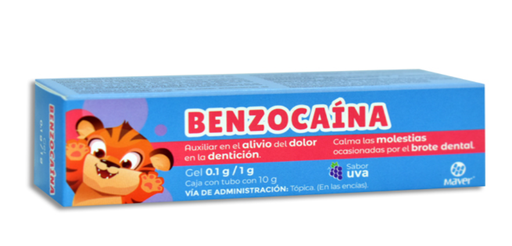 [7502009747205] BENZOCAINA 0.1 G/ 1 G MAVER SABOR UVA 10 G