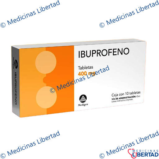 [7502009748431] IBUPROFENO 400MG MEDIGEN TAB C/ 10