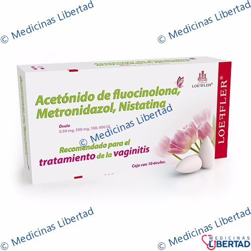 [7502211788935] GYNOFFLER /FLUOCINOLONA, METRONIDAZOL, NISTATINA OVULOS C/10