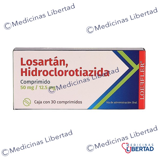 [7502211789925] LOSARTAN HIDROCLOROTIAZIDA COMPUESTO 50/12.5MG C/30 LOEFFLER