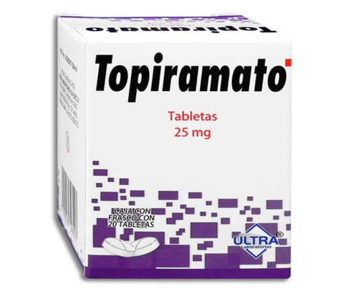 [7502216796553] TOPIRAMATO 25MG ULTRA Tabletas c/20
