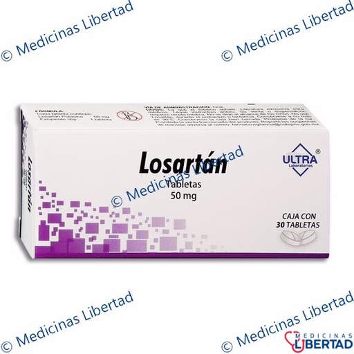[7502216803657] LOSARTAN 50 MG ULTRA TABLETAS C/30