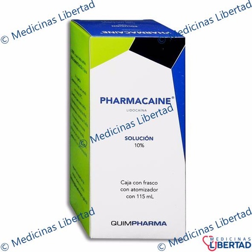 [7502223111202] PHARMACAINE 10% SOLUCION TOPICA  115 ML