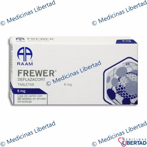 [7502227875483] FREWER (DEFLAZACORT ) TAB  C/20