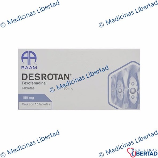 [7502227875568] DESROTAN (FEXOFENADINA) 180 MG TABLETAS C/10