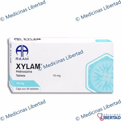 [7502227875964] XYLAM (HIDROXIZINA 10 MG ) TAB C/30