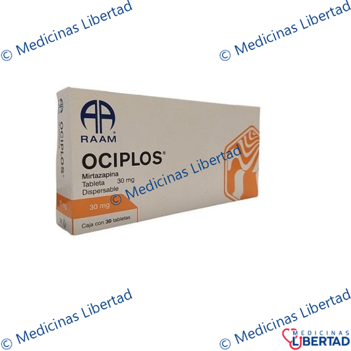 [7502227876077] OCIPLOS (MIRTAZAPINA) 30MG TAB C/30