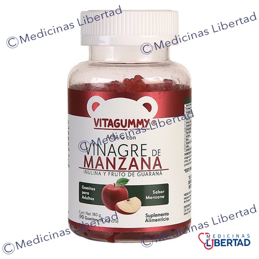 [7502268850456] GOMITAS VINAGRE DE MANZANA C/90 VITAGUMMY