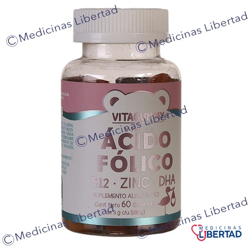 [7502268850692] GOMITAS ACIDO FOLICO PRENATAL C/60 VITAGUMMY